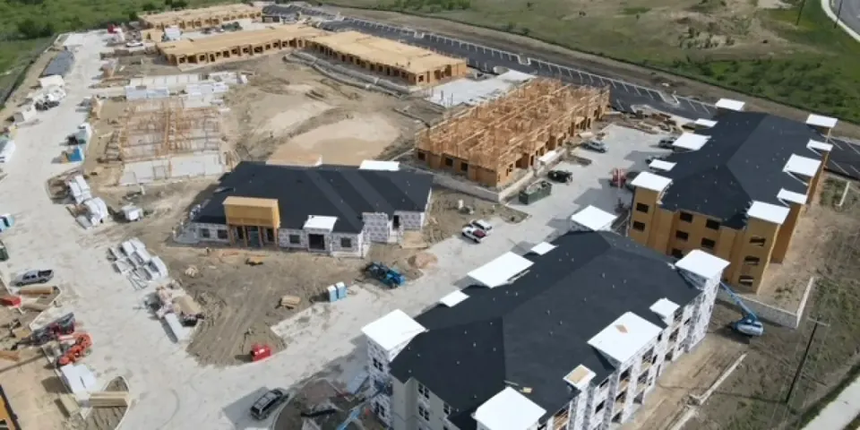 Framing on a Slate Stone Construction home build